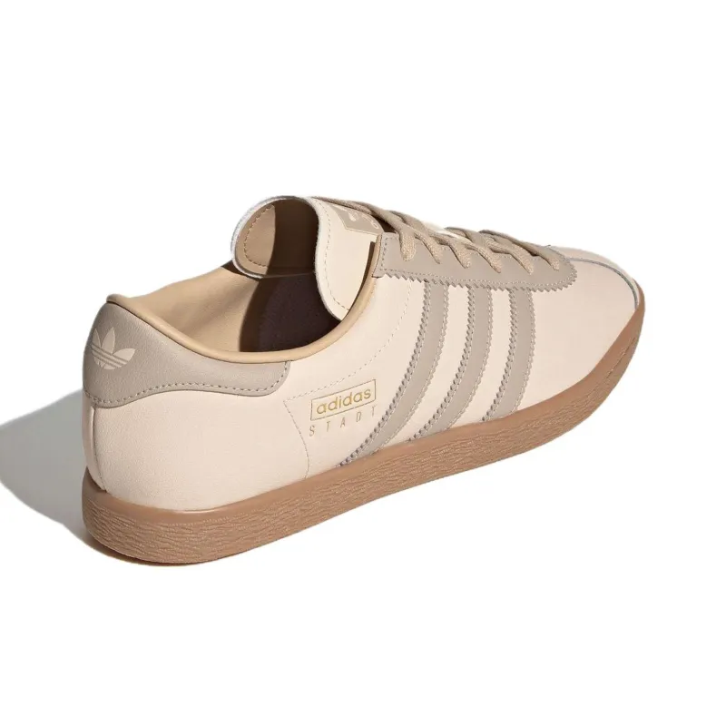 Adidas Originals Stadt Anti Slip Wear Resistant Low Top Skateboard Shoes Unisex Tan-3