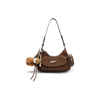 MZ HOUGE Pu Fall And Winter Advanced Niche Shoulder Bag Regular Women's Coffee