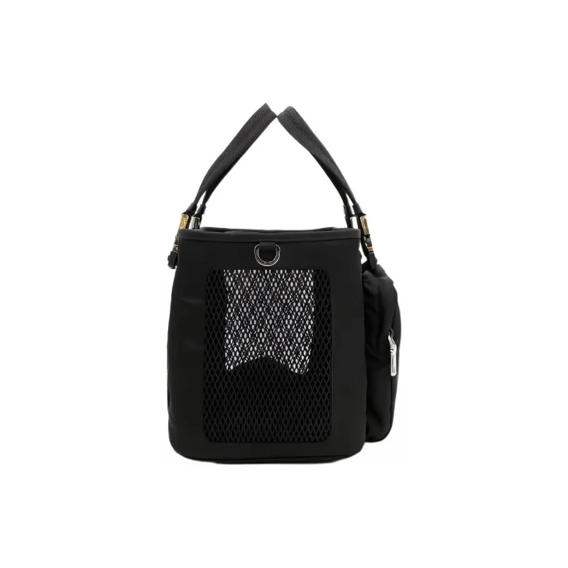 PRADA Nylon Fabric Pet Travel Bag Handbag Regular Women's Black-3