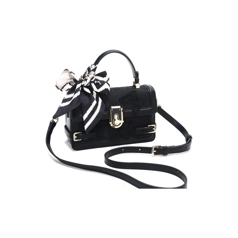 Carit&Koty Polyurethane Synthetic Leather Shoulder Bag Crossbody Bag Handbag Women's Black-3