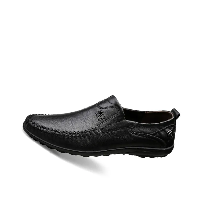 Mulinsen Men's Casual Shoes Men Low Top Black/Dark Brown/Red Brown-0