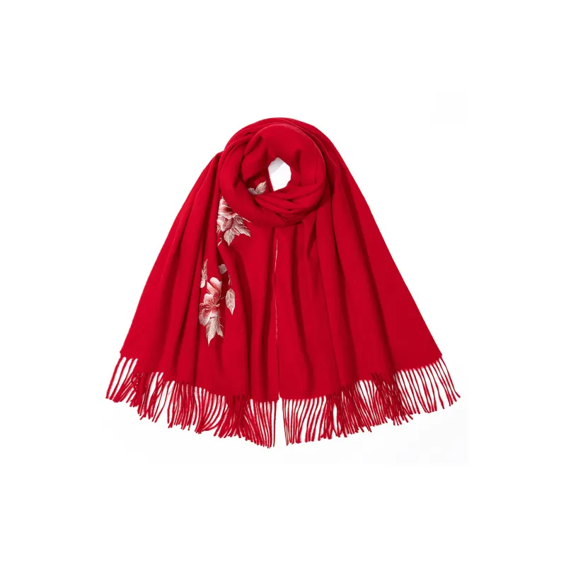 Shanghai Story Sheep Wool Knit Scarves Women's-5