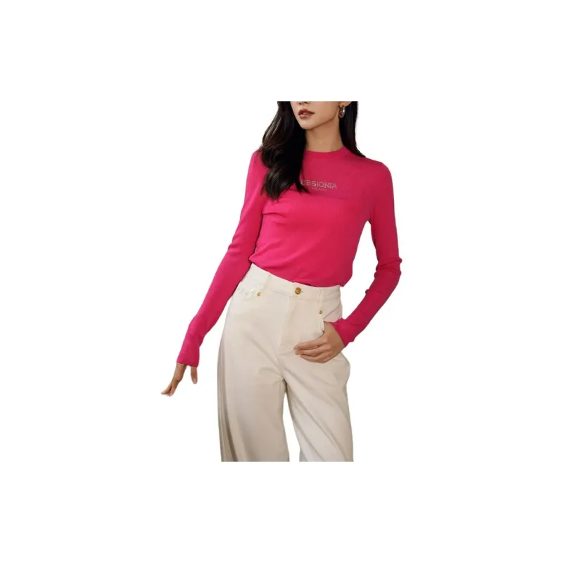 BESIONIA FW24 Sweater Women's Rose Red-2