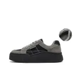 Gray Black Fleece-Lined