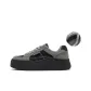 Gray Black Fleece-Lined