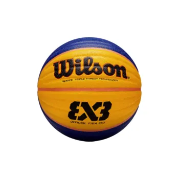 Wilson x FIBA PU Basketball Blue Yellow Size 6 Training Women's