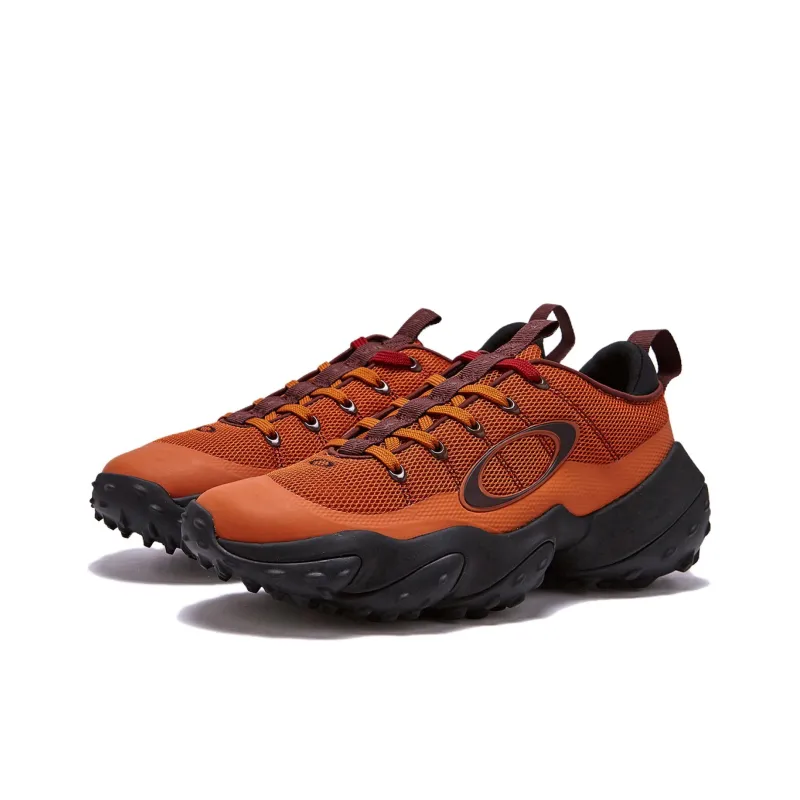 Oakley Anti Slip Wear Resistant Low Top Golf Shoes Men's Orange-2