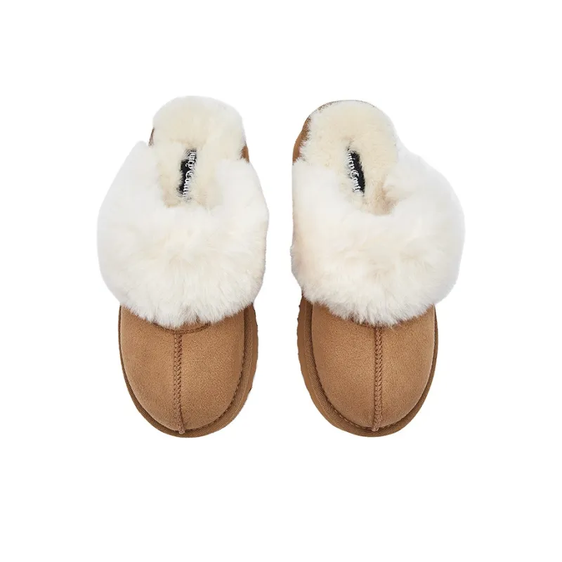 JUZI EVA Slip-Resistant Wrap-toe Slippers Women's Brown-3