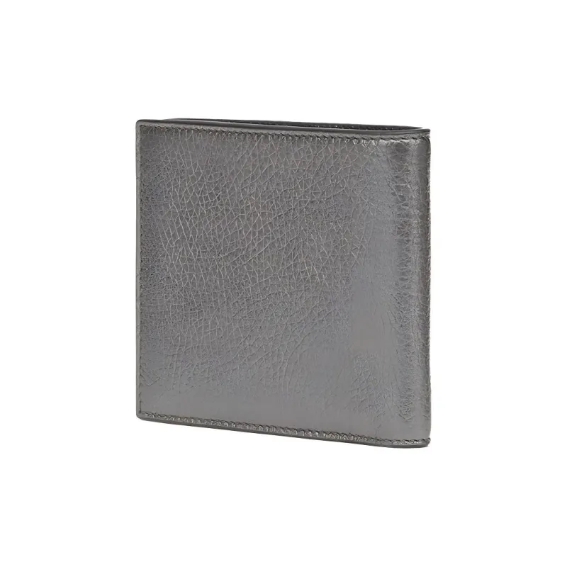 FENDI Cow Leather Wallet Men's Gray-1