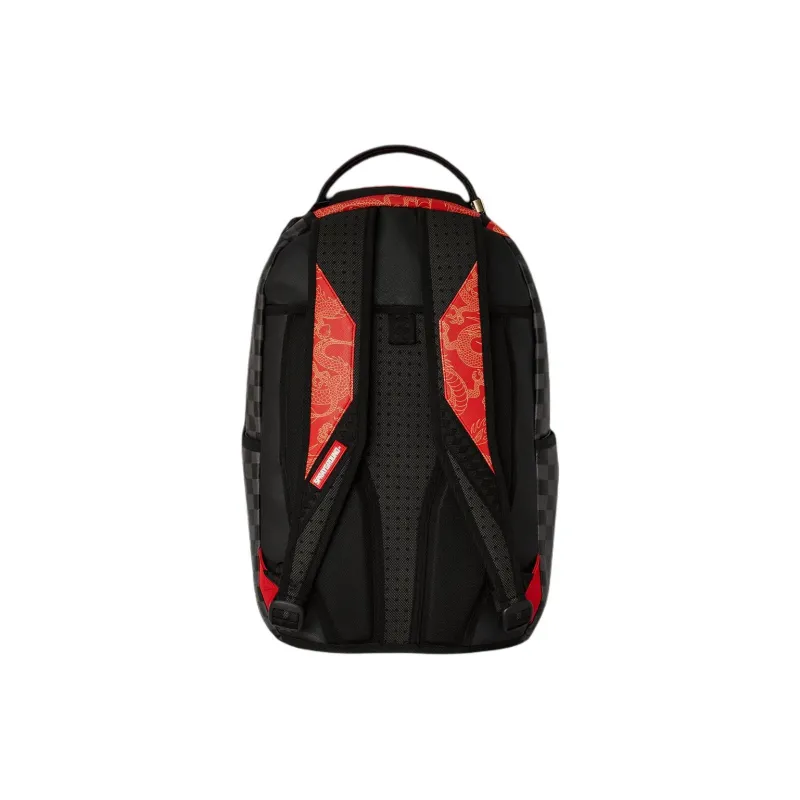 SPRAYGROUND Artificial Leather Backpack Unisex Red-4