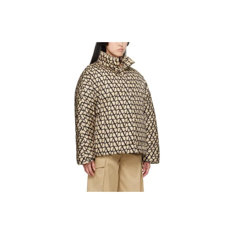 Valentino Toile Iconographe High Neck Puffer Jacket-5