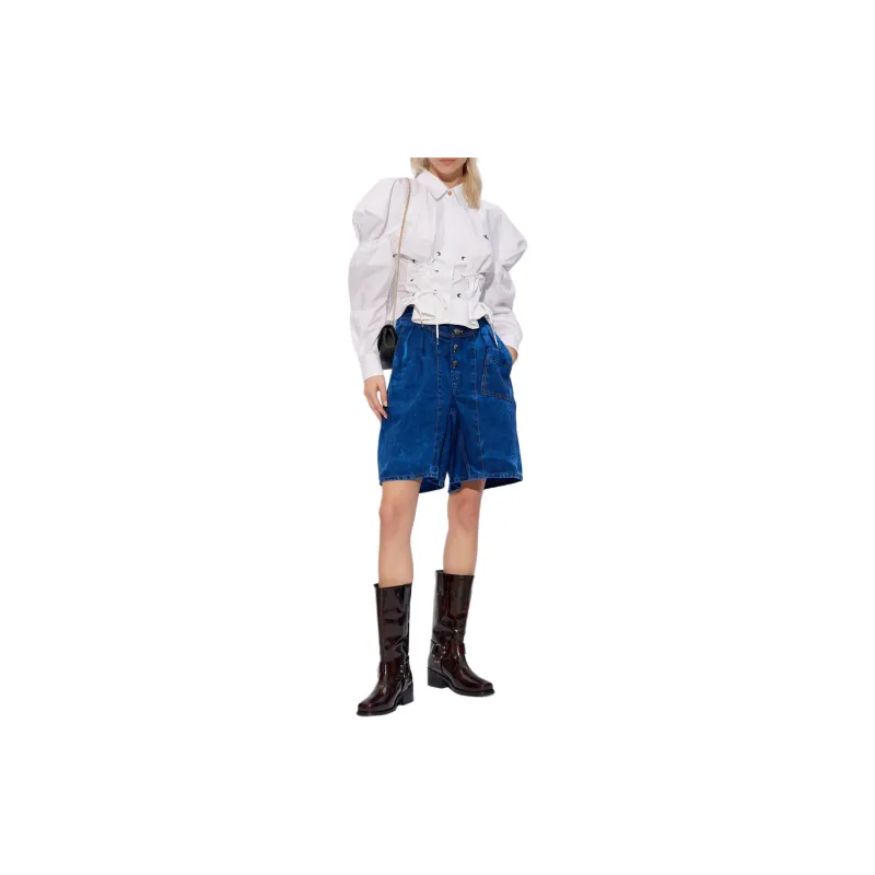 Vivienne Westwood Denim Shorts Women's Royal Blue-5