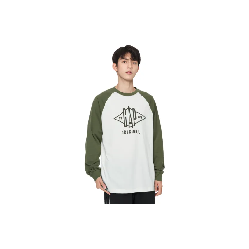 GAP Sweatshirt Men's White Green-1