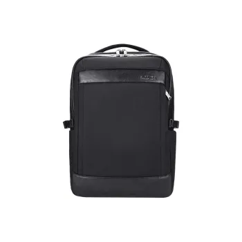 Hush Puppies Cow Leather Backpack Medium Size Men's Black