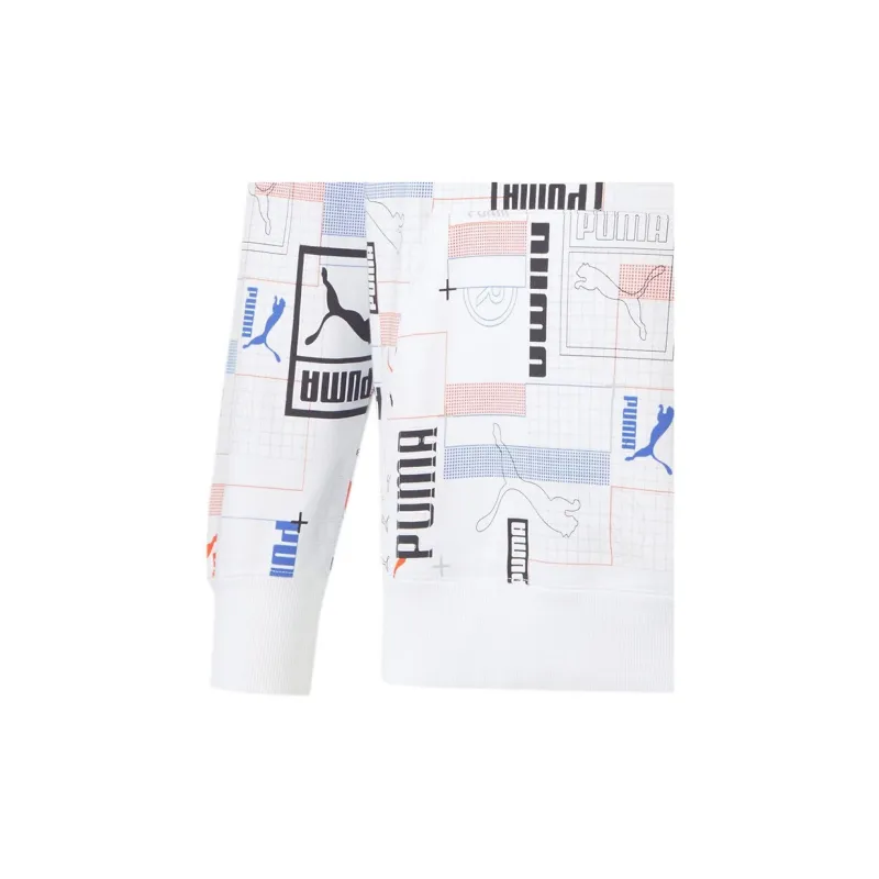 PUMA Sweatshirts Men White-3