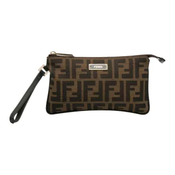 FENDI Pre-Owned 2000-2010 Zucca Canvas Wristlet Pouch