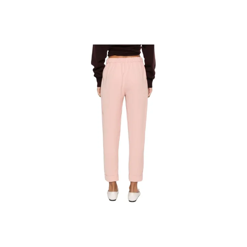 PAROSH FW24 Casual Pants Women's Pink-2