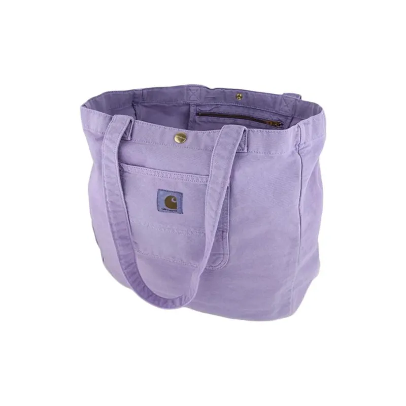 Carhartt WIP Organic Cotton Canvas Bag, Tote Bag, Shopping Bag, Shoulder Bag, Handbag Regular Men's Purple/Taro Purple-3