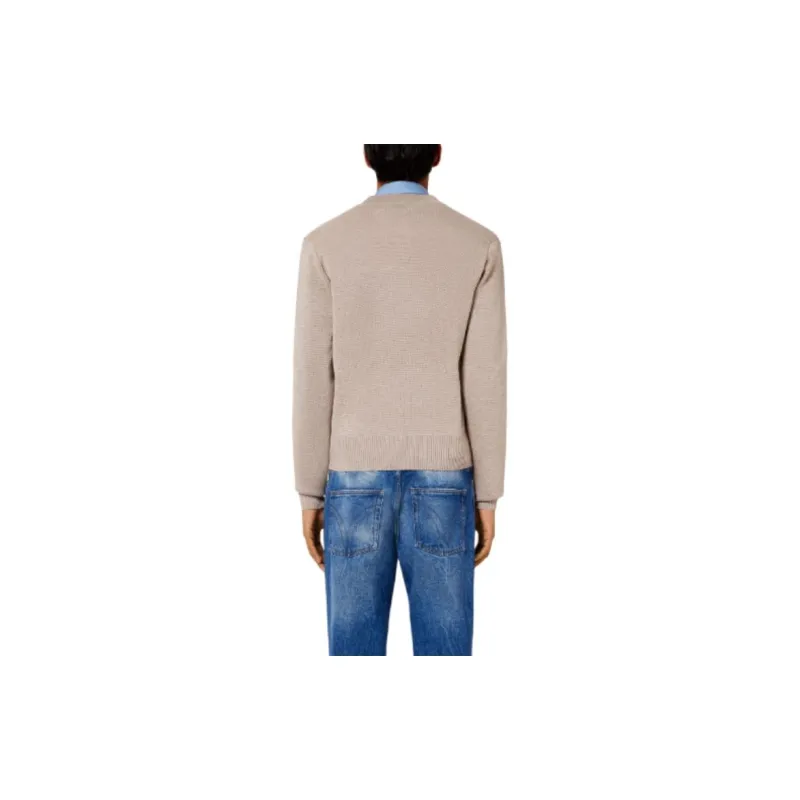 AMIPARIS Logo Embroidered V-Neck Long Sleeved Cardigan-2