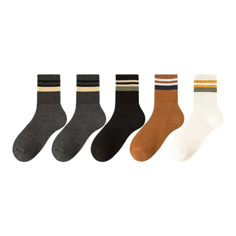 MIIOW Mid Calf Socks Men's 5 Pack-18