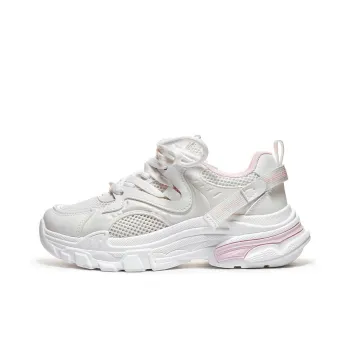 Warrior Wear Resistant Low Top Chunky Sneakers Women's Beige Pink