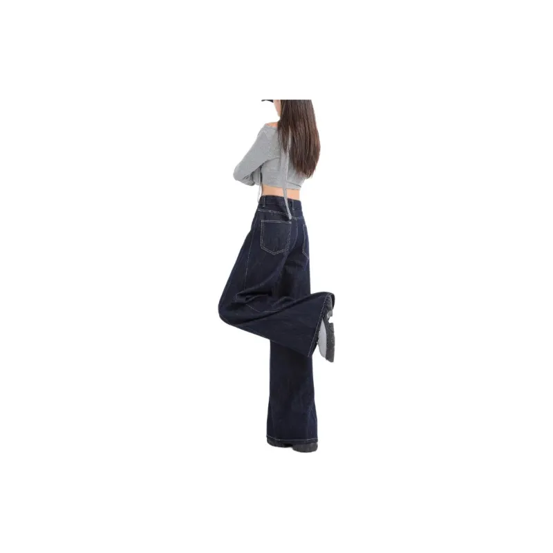 YINLEI Jeans Women's Dark Blue-1