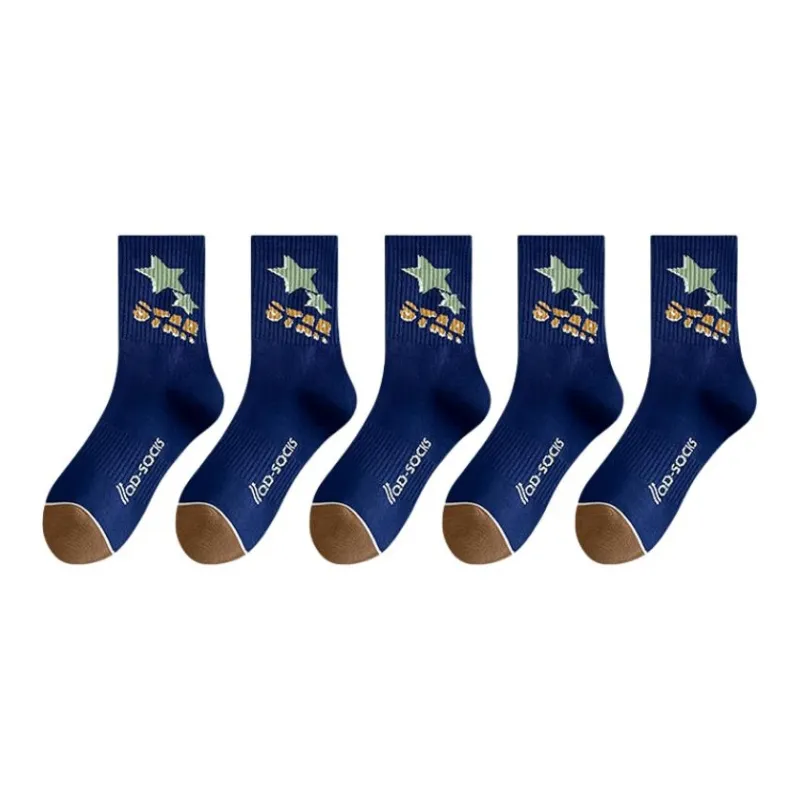 ROBINHOOD Mid Calf Socks Men's 5 Pack-12