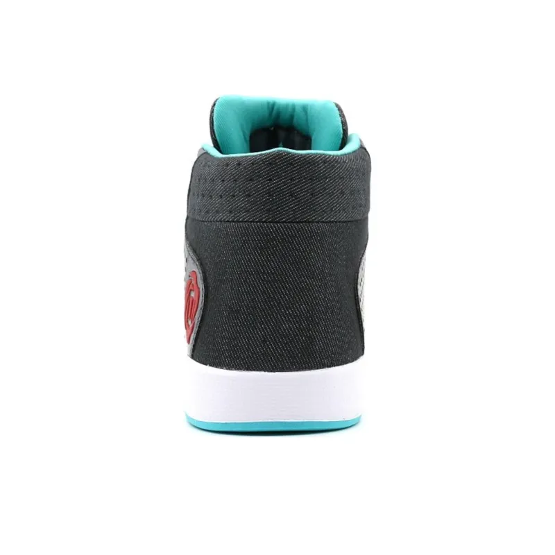 Adidas D Rose Lakeshore Anti Slip Wear Resistant Mid Top Basketball Shoes Men's Black-4