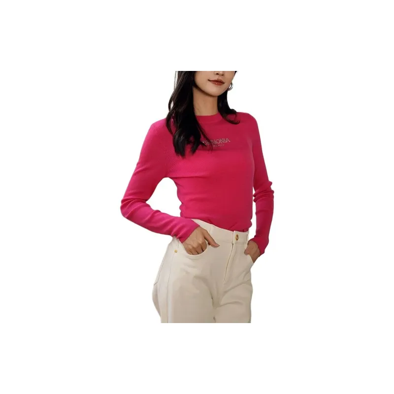 BESIONIA FW24 Sweater Women's Rose Red-1