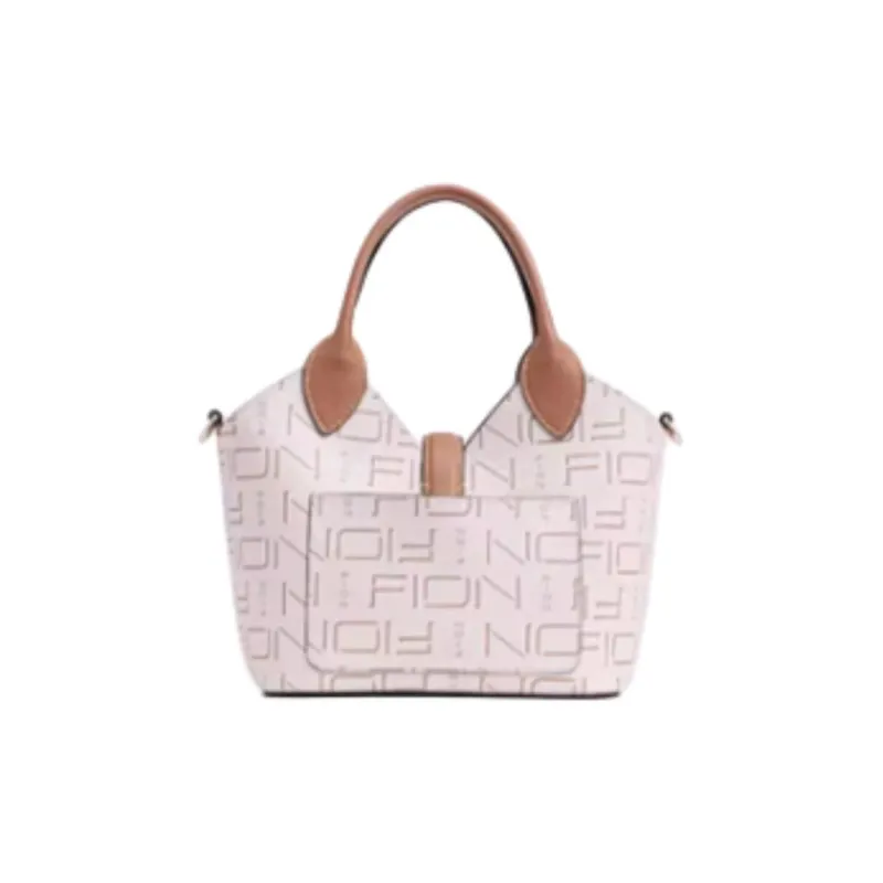 FION PVC Basket Bag Tote Bag Shopping Bag Shoulder Bag Crossbody Bag Handbag Medium Size Women's Multicolor-10