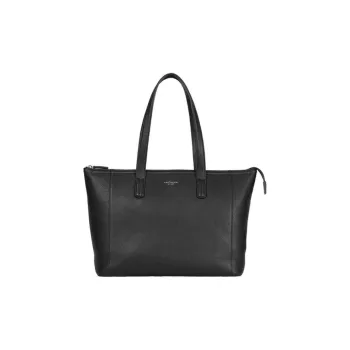 SAMSONITE Cow Leather Tote Bag Shopping Bag Shoulder Bag Handbag Unisex Black