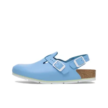 Birkenstock Rubber Sole Abrasion-Resistant Wrap-toe Slippers Unisex Blue