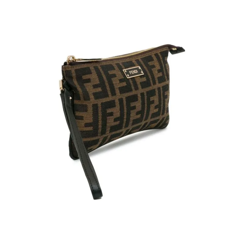 FENDI Pre-Owned 2000-2010 Zucca Canvas Wristlet Pouch-1