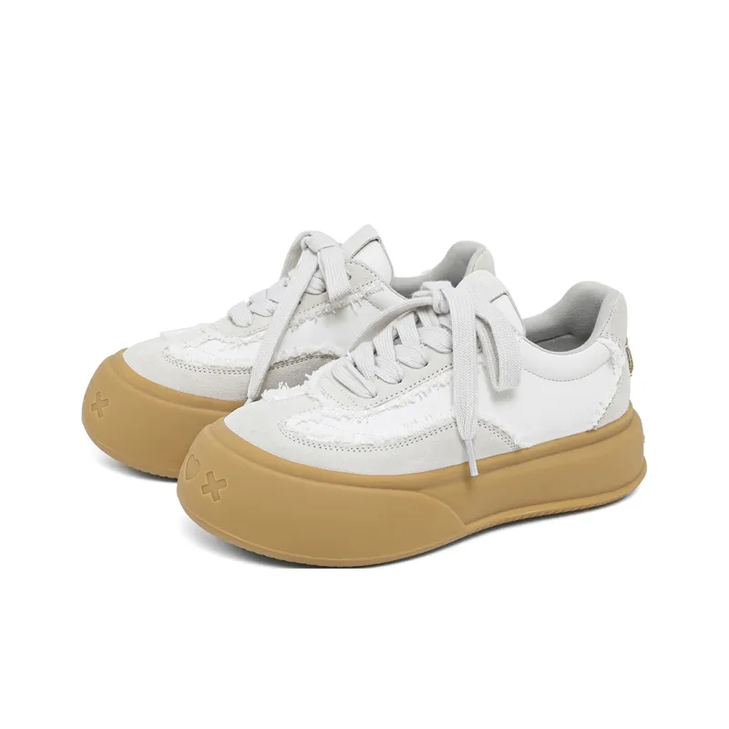 SOAP OPERA Dexun Series Skateboard Shoes Unisex Low Top Yellow/White-3