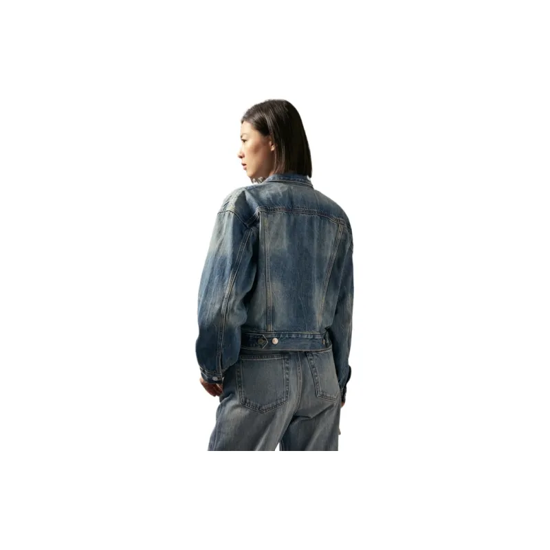 CALVIN KLEIN Denim Jacket Women's Light Blue-3