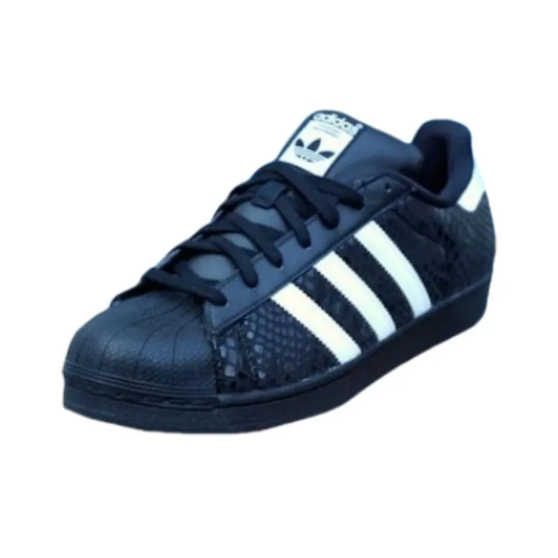 Adidas Originals SUPERSTAR Anti Slip Wear Resistant Low Top Skateboard Shoes Men's Black-0