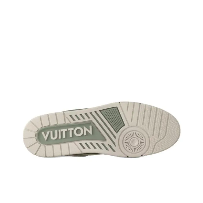 LOUIS VUITTON Trainer Low Top Skateboard Shoes Unisex Dark Green-5