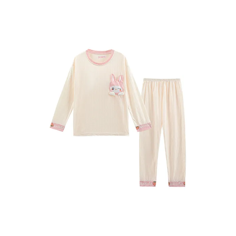 Sleeping Beauty Pajama Set Women's White-0