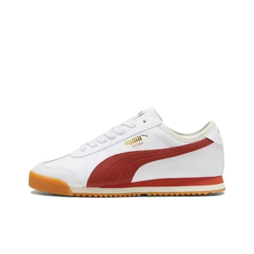PUMA Roma Anti Slip Wear Resistant Low Top Casual Running Shoes Unisex White