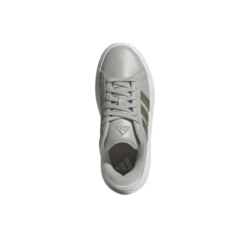 Adidas GRAND COURT Slip Resistant Low Top Casual Shoes Women's Gray-3