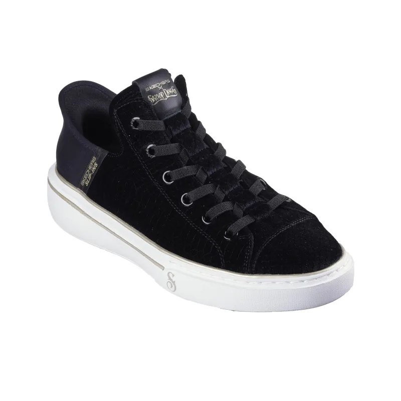 Snoop Dogg x Skechers Slip Ins Anti-Slip Wear-Resistant Low-Top Casual Shoes Men's Black-2