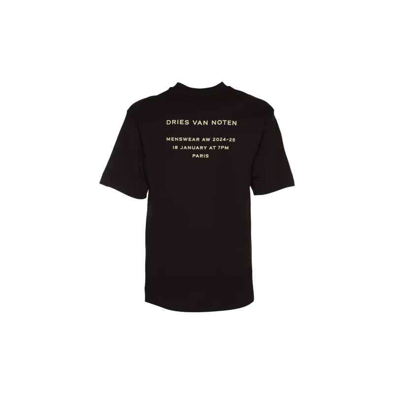 DRIES VAN NOTEN Slogan Printed Crewneck T Shirt-1