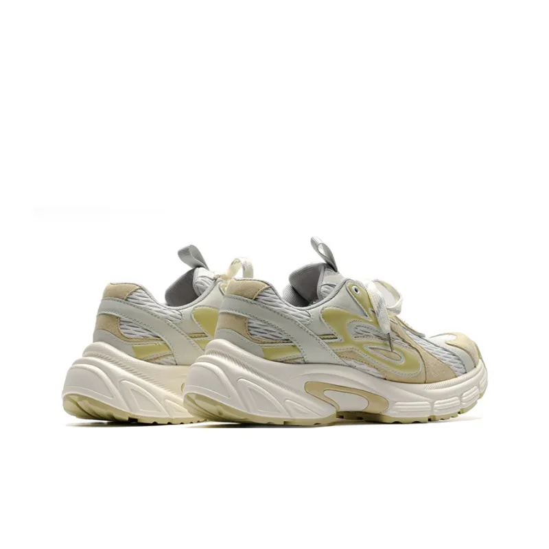 Mule Donkey Lightweight Height Increasing Low Top Chunky Sneakers Unisex Custard-3