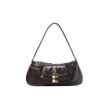 Chloe Calfskin One Shoulder Handbags Women's Cor Brown