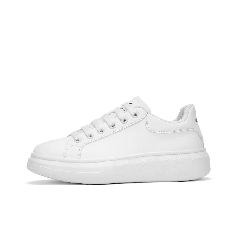 RED DRAGONFLY Small White Shoes Lightweight And Breathable Low Top Casual Shoes Men's White Black-1