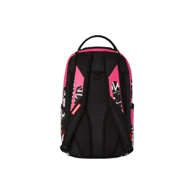 SPRAYGROUND Artificial Leather Backpack Women's Pink Black-4