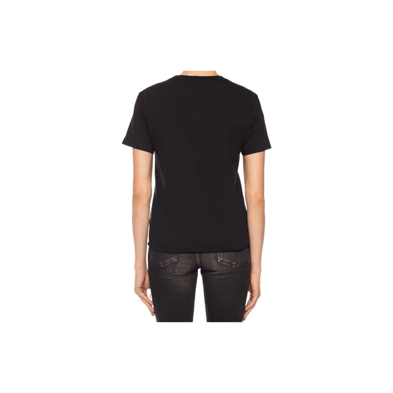 SAINT LAURENT T Shirts Women's Black-3