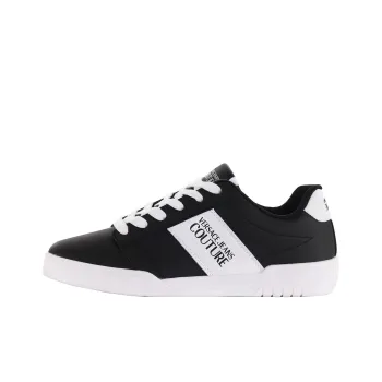 VERSACE JEANS Stylish Skateboarding Shoes Men's Black White