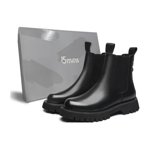 15 MINS Chelsea Boots Men Black