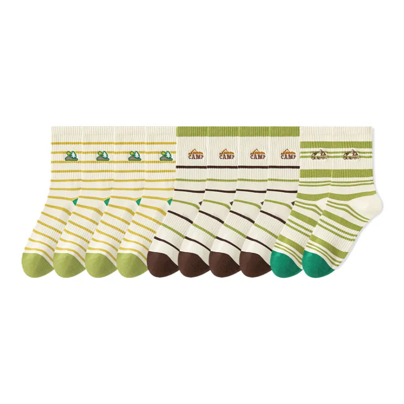 Lan Miao Mid Calf Socks Women's 10 Pack-4